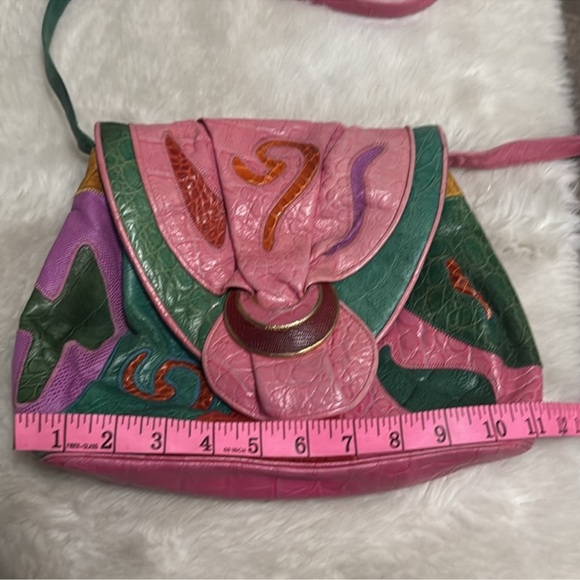 Sharif Multicolor Patchwork Leather Crossbody Bag - Picture 4 of 16